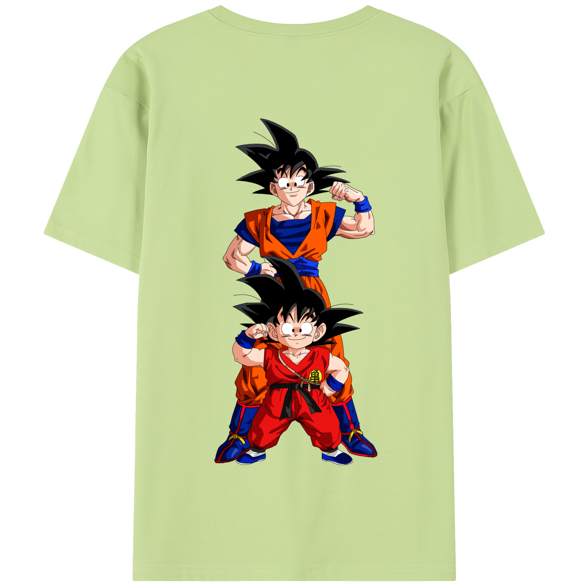 （画像用） ドラゴンボール 孫悟空（そん ごくう）Son Goku カカロット DRAGON BALL Kakarotto 綿100％半袖Tシャツ（背面プリント）